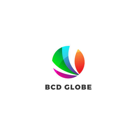 Abstract Vivid Circle Company Business Logo Design Templateのイラスト素材