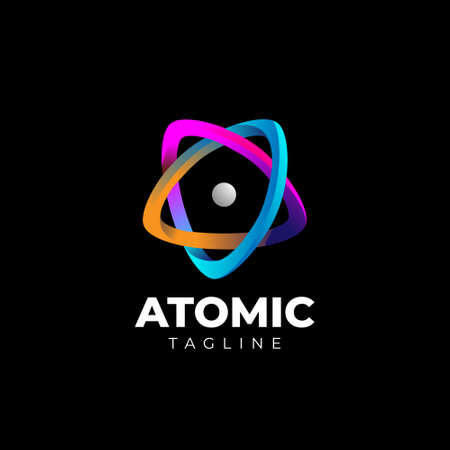 Abstract Colorful Looping Star Shape Logo Design Templateのイラスト素材