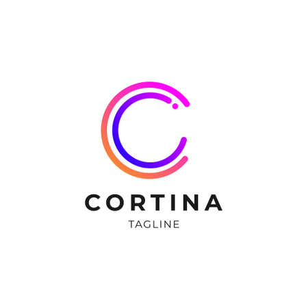 Simple Abstract Letter Mark C Logo Design Templateのイラスト素材