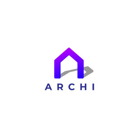 Modern Simple Realty Logo design Templateのイラスト素材