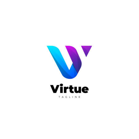 Modern Abstract Initial Letter Mark V Logo Design Templateのイラスト素材