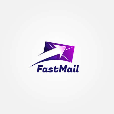 Fast Send Email Logo Sign Symbol Iconのイラスト素材