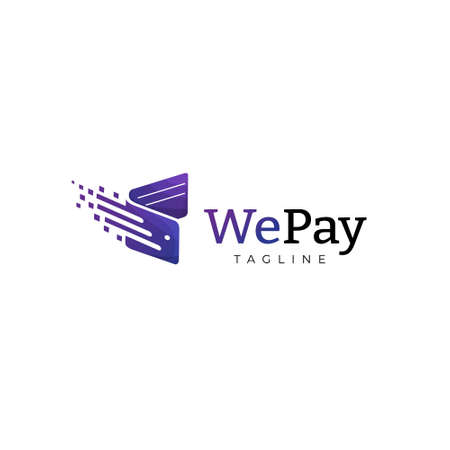 Fast Wallet Mobile Internet Payment Logo Design Templateのイラスト素材