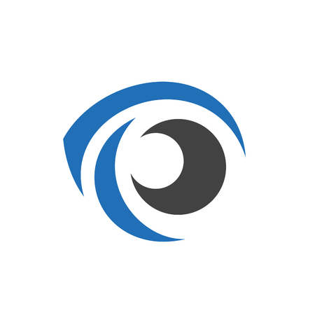 Cool Eye icon Element. Isolated on white background, vector illustration.のイラスト素材