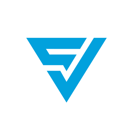 Initial CV letter logo. clean and simple logo template, available in eps vector file formatのイラスト素材