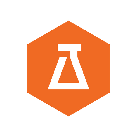 Hexagon Lab Icon, Logo Elementのイラスト素材