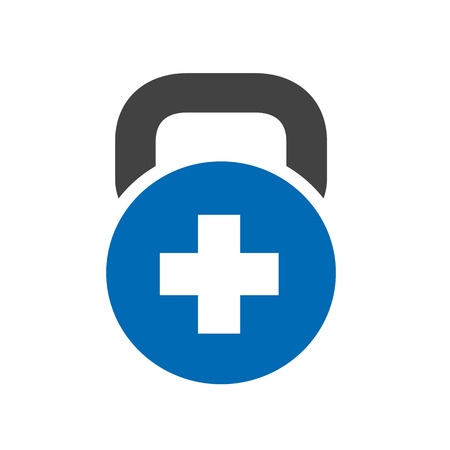 Positive, Plus, Fitness, Gym Logo Vectorのイラスト素材