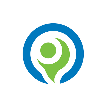 Reach or Achievement Logo. Clean and simple logo template, vector illustration.のイラスト素材