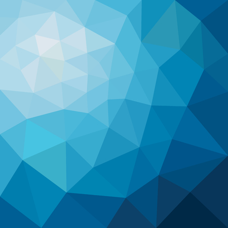 Abstract Triangular Low Poly Blue. Abstract geometric background, vector low poly triangular styleのイラスト素材