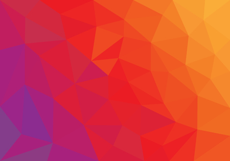Orange Low Poly Style Abstract. Abstract geometric background, vector triangular styleのイラスト素材