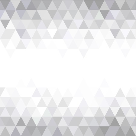 Grey Triangular Mosaic Abstract Seamless Pattern. Abstract geometric background, low poly triangular styleのイラスト素材