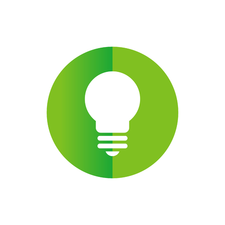 Circle With Lightbulb Icon - Logo Designのイラスト素材