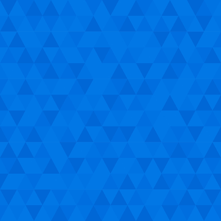 Blue Low Poly Background, Triangular Mosaic Abstract Seamless Patternのイラスト素材