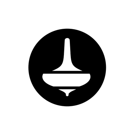 Top Gasing Icon, Southeast Asian Traditional Toys, Vector Illustration Designのイラスト素材