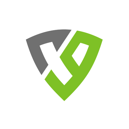 CG or C9 Logo Design, Combined With Shield Symbol, Alphabet Vector Logo Illustrationのイラスト素材