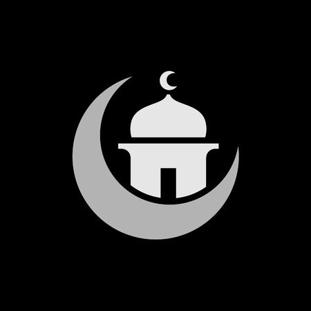 Islam or Islamic Design, Ramadan Kareem, Ramadhan Mubarak, Suitable for Black or Dark Backgroundのイラスト素材
