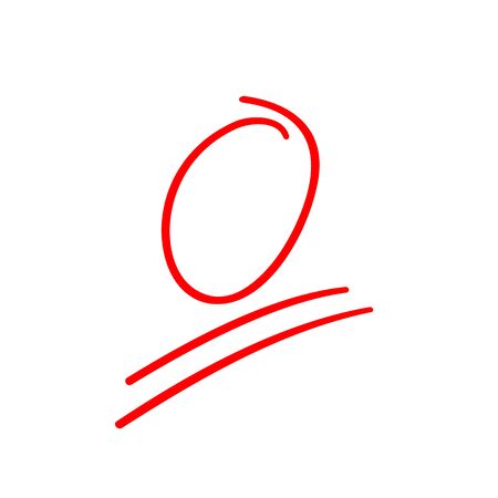 Zero test score, bad school exam results, grade result and circle, vector illustrationのイラスト素材