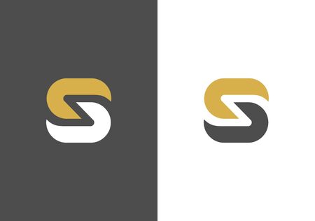 Creative letter S logo icon template, vector illustration designのイラスト素材