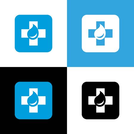 Healthy water icon concept, vector illustration designのイラスト素材