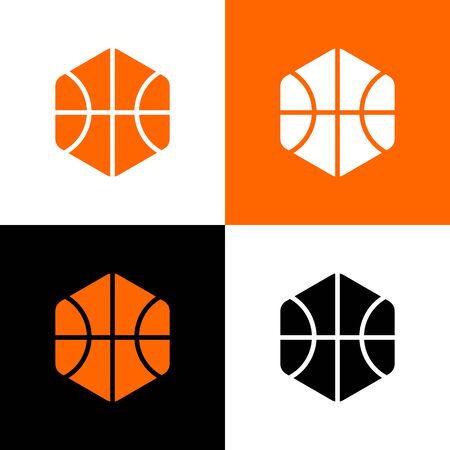 Unique basketball ball icon, editable vector illustrationのイラスト素材