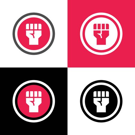 Raised fist icon design, revolution or protest symbolのイラスト素材