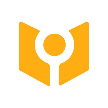 Magnifying glass and book symbol, vector logo design template elementsのイラスト素材