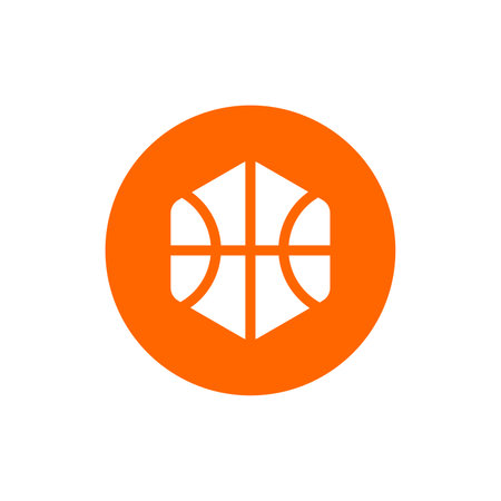 Abstract basket ball logo icon design template elements - vectorのイラスト素材