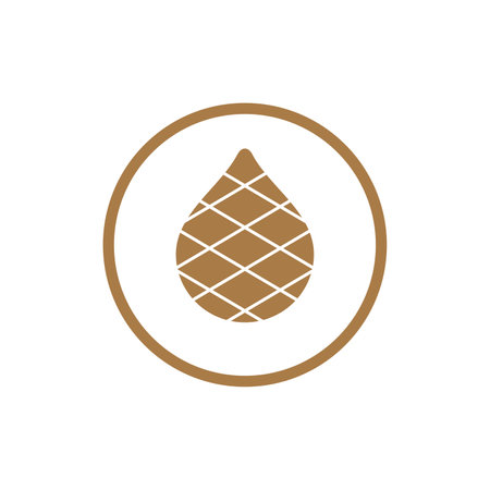 Snake fruit logo vector, salak or zalacca icon designのイラスト素材
