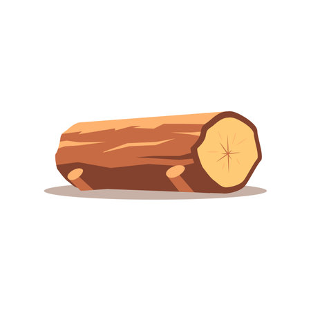 Tree log or wood trunk vector illustration design template elementsのイラスト素材