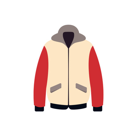 Flat jacket icon design template elements - Vectorのイラスト素材