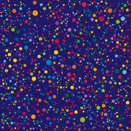 Abstract colorful polka dot background vector, creative abstract circle pattern background illustrationのイラスト素材