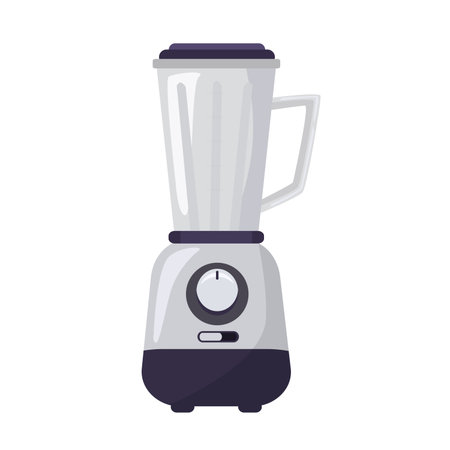 Blender icon vector, electric blender clip art, kitchen appliance clipart, smoothie maker flat design illustrationのイラスト素材