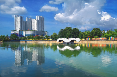 the beauty of Indonesia diverse water tourismの写真素材