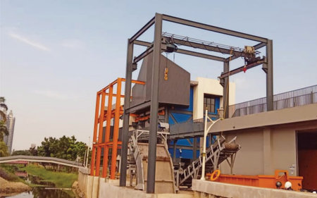 Water treatment plant. Water treatment plant. Water filtration system.の写真素材