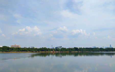 Scenery of the West Lake Parkの写真素材