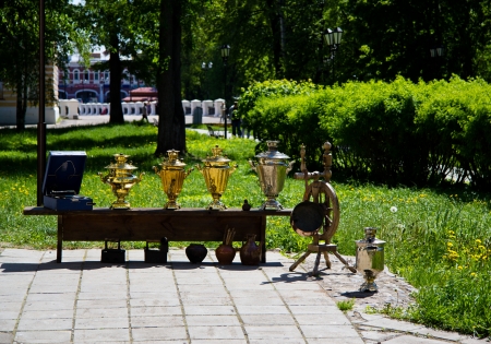 Golden samovarの写真素材