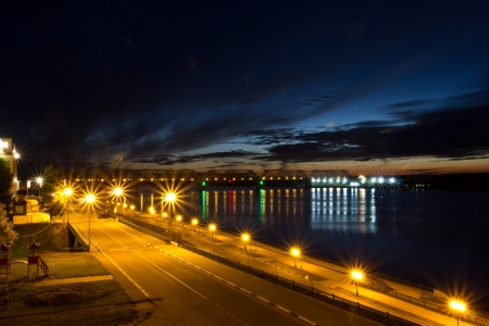 Night quayの写真素材