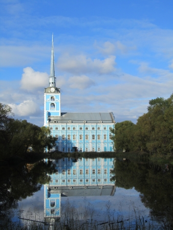 The baroque temple located in parkの写真素材