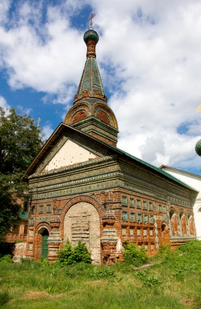The old porch of the templeの写真素材