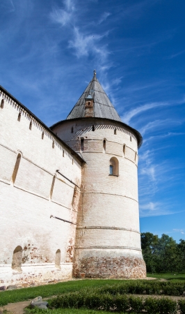 Corner tower of Rostov Kremlin  Russia, Rostovの写真素材