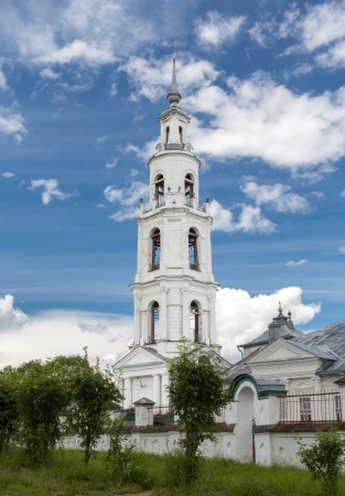 Old rustic stone church. Nerekhta, Russia, outdoors shotの写真素材
