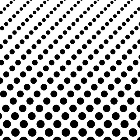 Pointed background pattern, white and black color, haltone, effect, 2d vector のイラスト素材