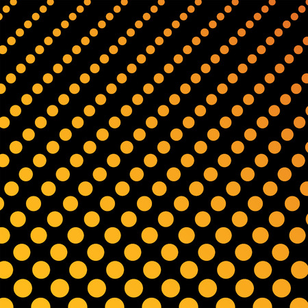 Dotted background pattern, orange and black color, haltone effect, clipping mask, 2d vector, eps 8のイラスト素材