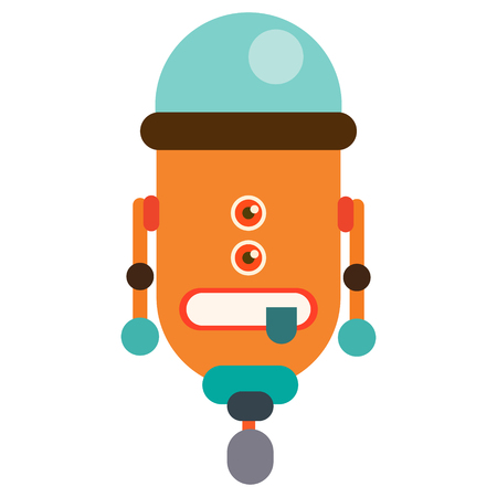 robot icon design Vector illustration.のイラスト素材