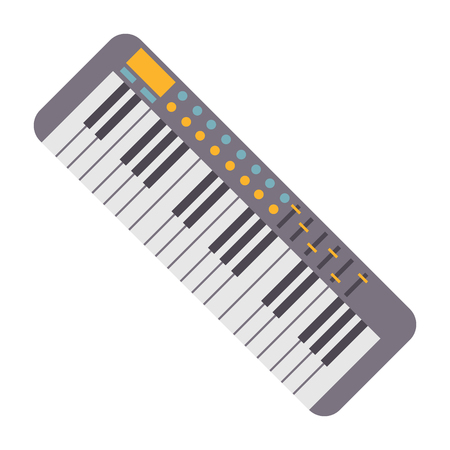 music digital iconのイラスト素材