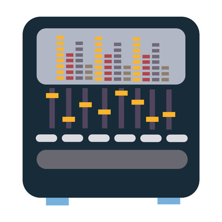 music digital iconのイラスト素材