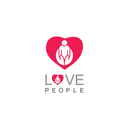 Love people care logoのイラスト素材