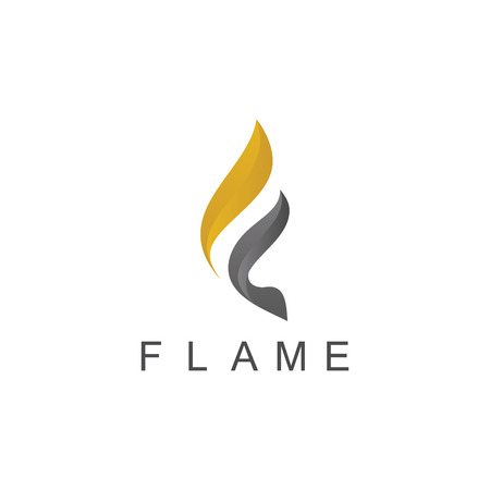 Flame 3d logoのイラスト素材