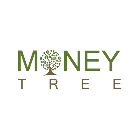 Money tree logoのイラスト素材