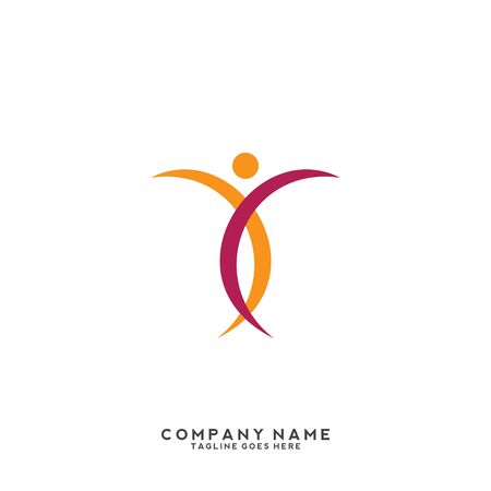 People, community, creative hub, social connection icons and logoのイラスト素材